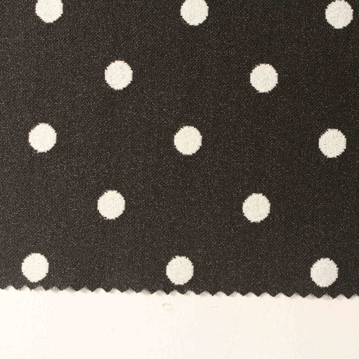 White Dots Linen-Look, Polyester, 215 gsm