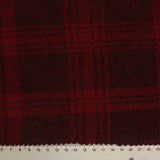 Dark Red Plaid Jacquard, Polyester