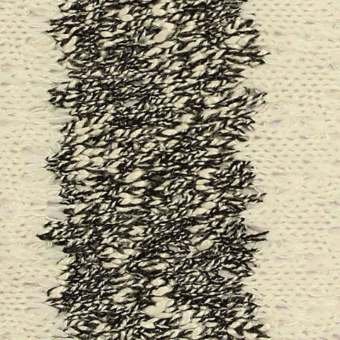 Black Vertical-Stripe Jacquard, Poly-Viscose, 275 gsm