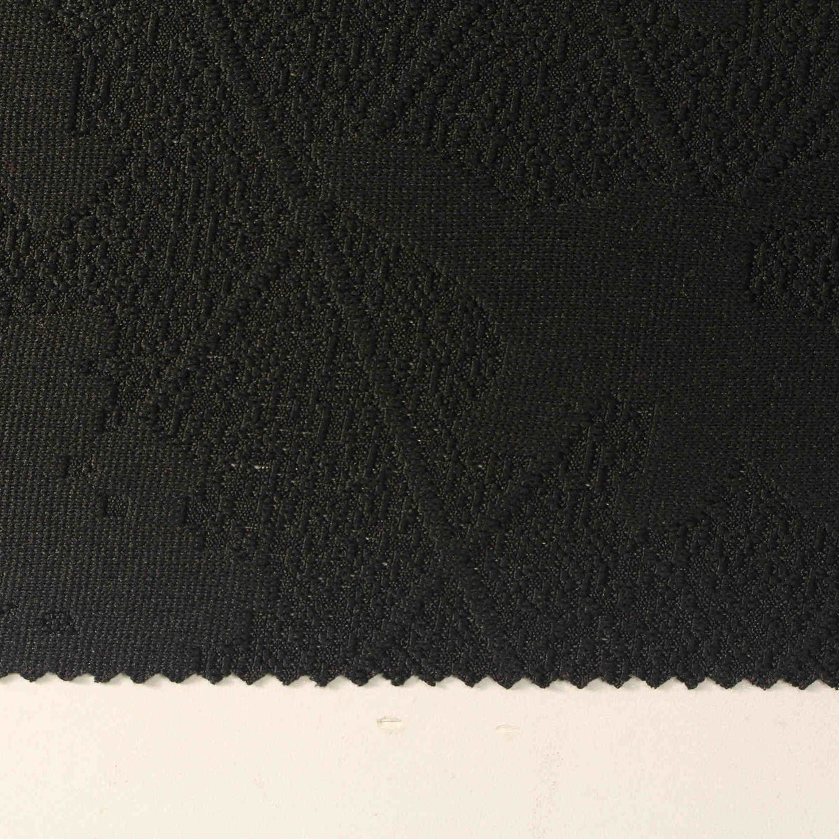 Black Tone-on-Tone Pointelle Knit, Polyester, 280 gsm