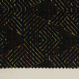 Black Wavy-Line Jacquard, Polyester