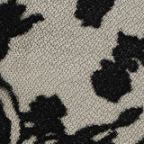 Black Floral Knit, Viscose-Poly — texture