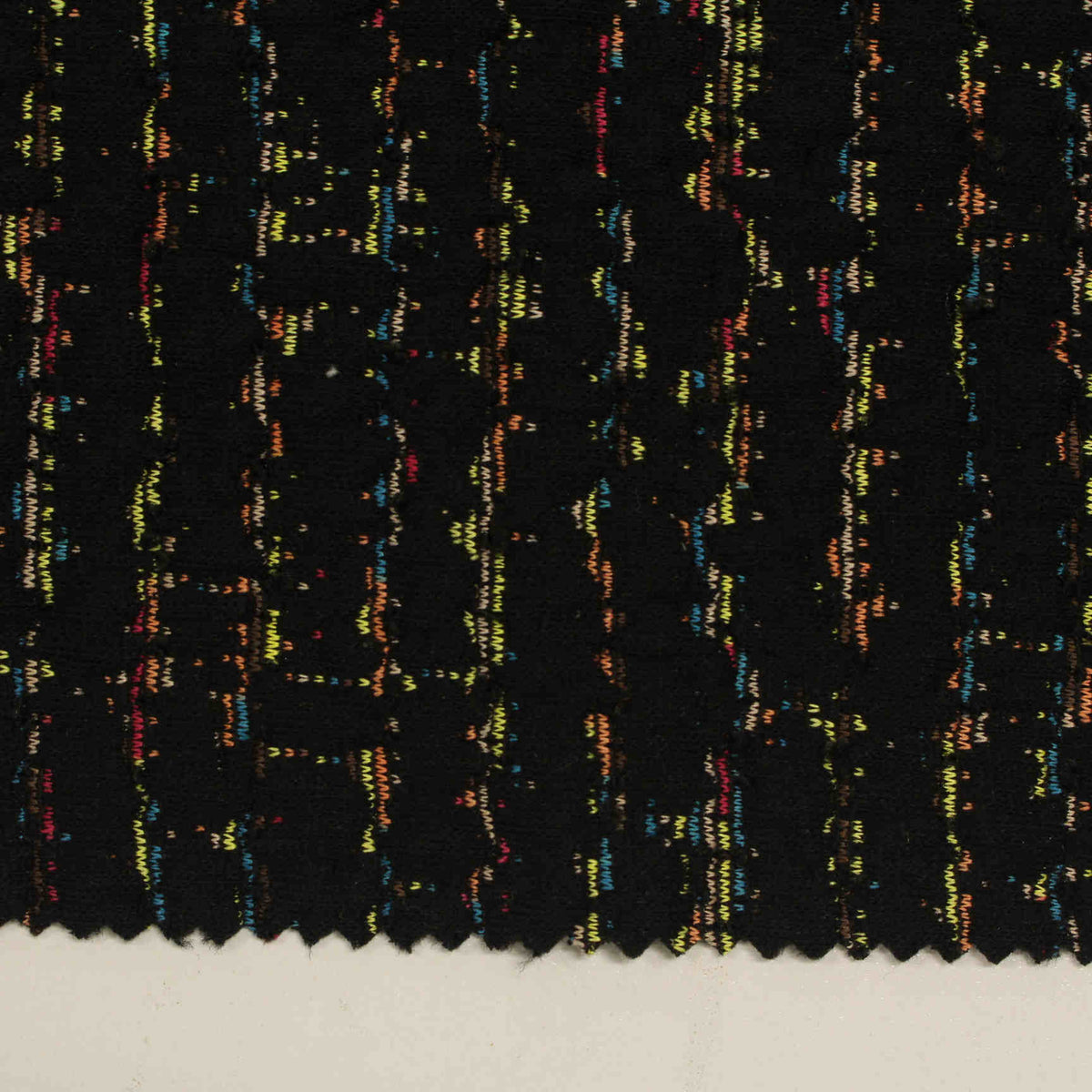 Black Flecks Jacquard, Polyester, 280 gsm, 157 cm