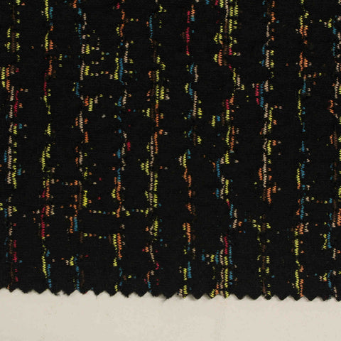 Black Flecks Jacquard, Polyester, 280 gsm, 157 cm
