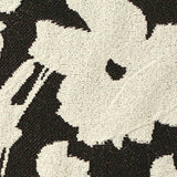 Black Abstract-Floral Jacquard, Polyester — texture