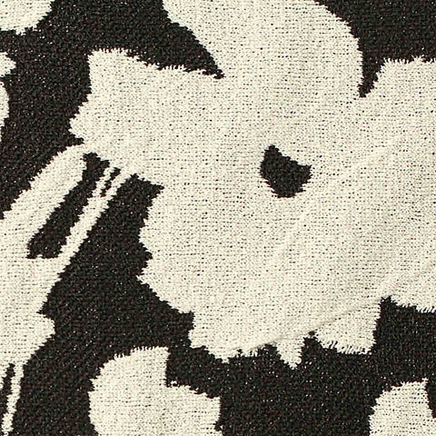 Black Abstract-Floral Jacquard, Polyester