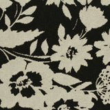 Off-White Floral Linen-Look, Polyester