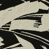 Black Abstract Jacquard, Polyester — texture