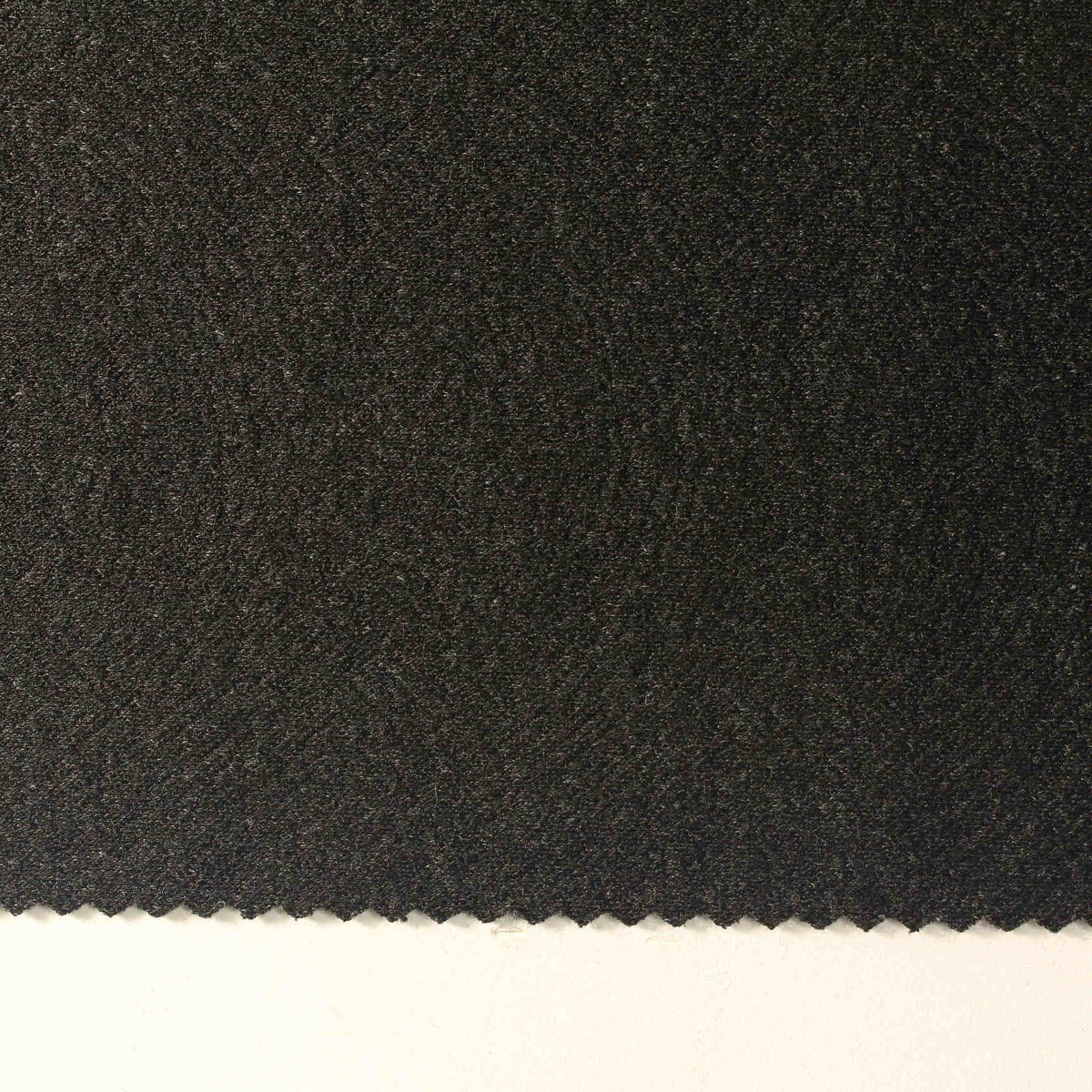 Jacquard Viscose Nylon Blend Knit Fabric, 390 gsm, 160 cm — Black