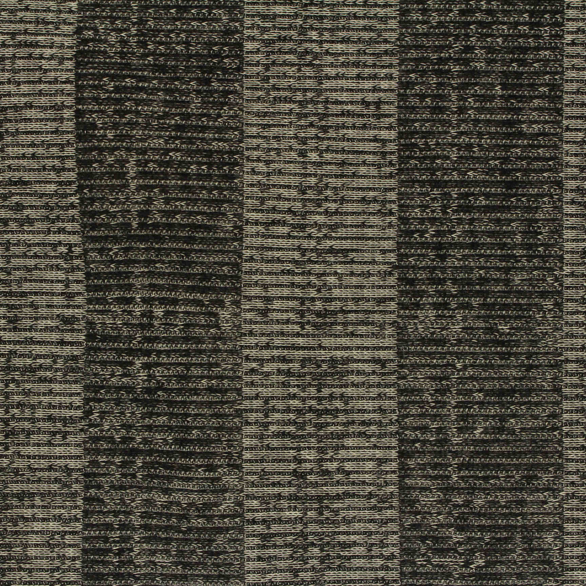 Black Textured-Check Rib Knit, Poly-Viscose