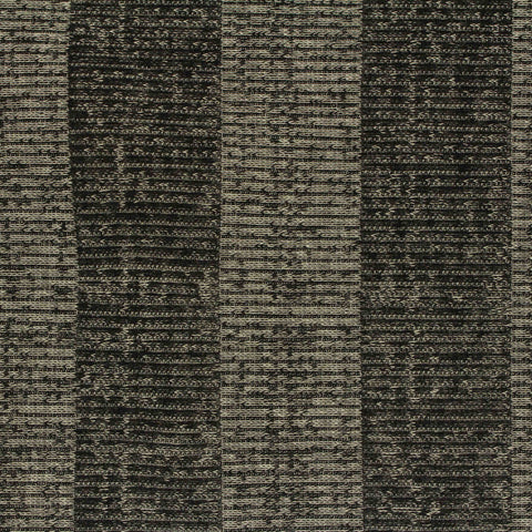 Black Textured-Check Rib Knit, Poly-Viscose