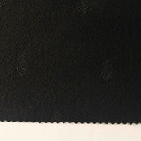 Black Tone-on-Tone Paisley Jacquard, Viscose-Nylon