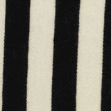 Black Vertical-Stripe Jersey Knit, Cotton — texture