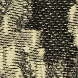 Black Abstract Chunky Knit, Cotton-Poly — texture