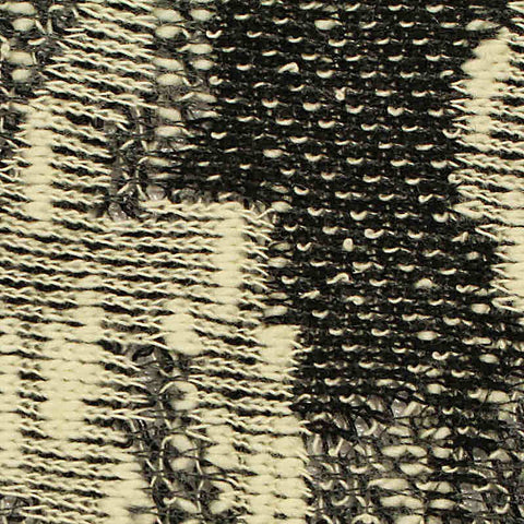 Black Abstract Chunky Knit, Cotton-Poly, 225 gsm