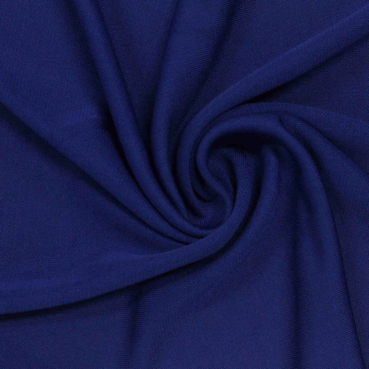 100% Viscose Interlock Knit Fabric, 220 gsm, 185 cm — Navy