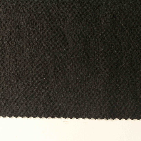 Jacquard Viscose Nylon Blend Stretch Knit Fabric, 420 gsm, 160 cm — Black, ref EF-207162