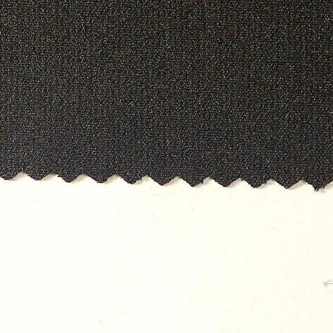 Viscose Nylon Stretch Knit Fabric, 260 gsm, 150 cm — Black