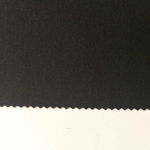 Viscose Nylon Stretch Knit Fabric, 260 gsm, 150 cm — Black