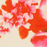 Red Floral Scuba Knit, Polyester — texture
