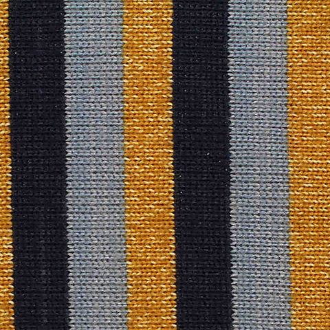 Dark Blue Vertical-Stripe Chunky Knit, Polyester