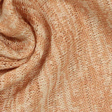 Dark Peach Marl Chunky Knit, Poly-Viscose — texture