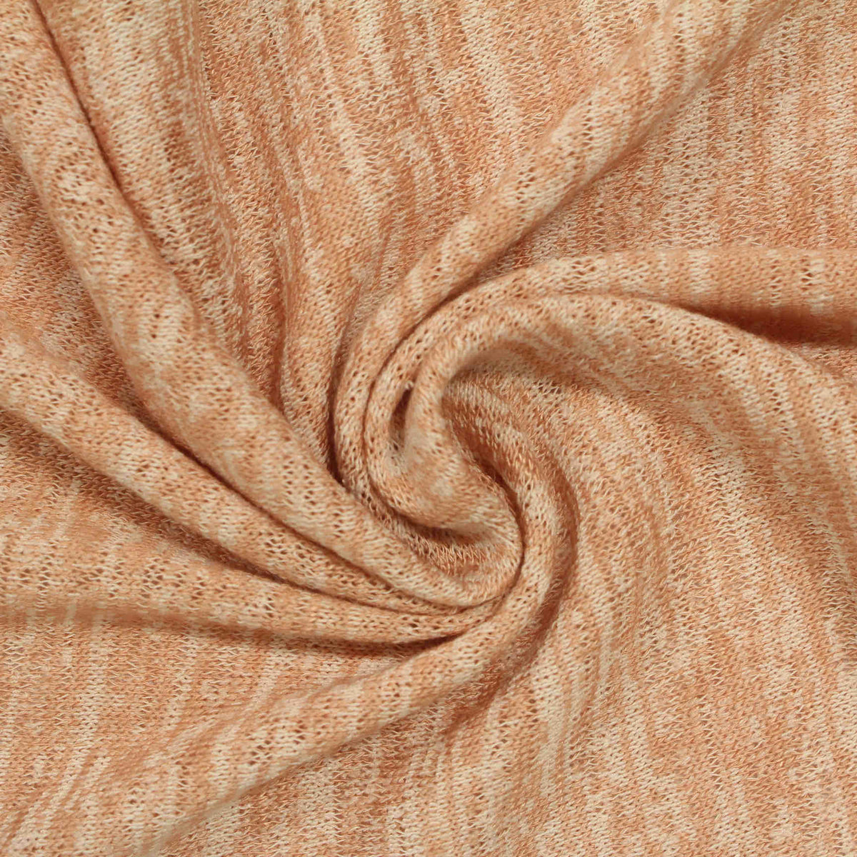Dark Peach Marl Chunky Knit, Poly-Viscose