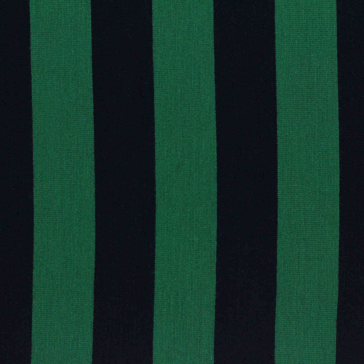 Dark Green Vertical-Stripe Jersey Knit, Viscose