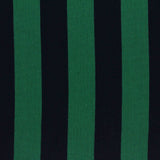 Dark Green Vertical-Stripe Jersey Knit, Viscose