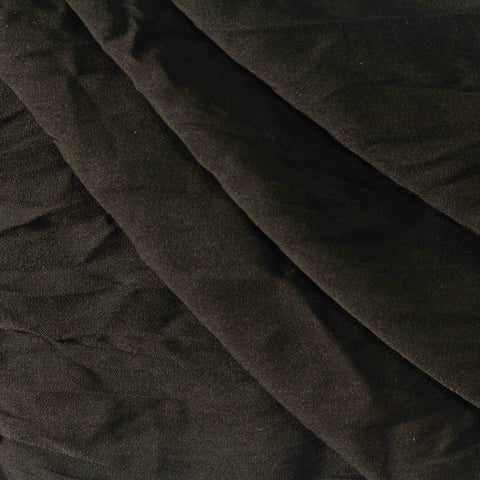100% Polyester Satin Fabric, 90 gsm, 148 cm — Black