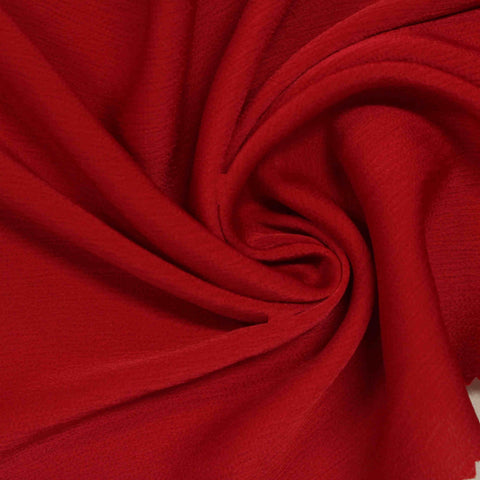 Polyester Stretch Woven Fabric, 145 gsm, 148 cm — Red