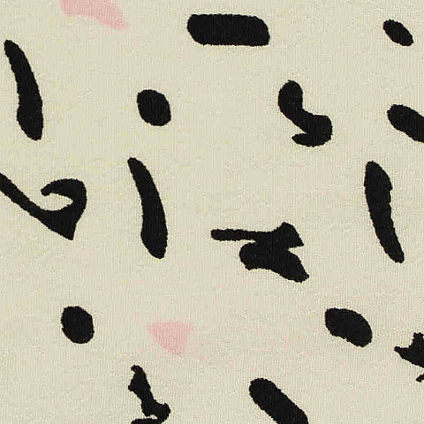 Black Abstract Crepe, Viscose