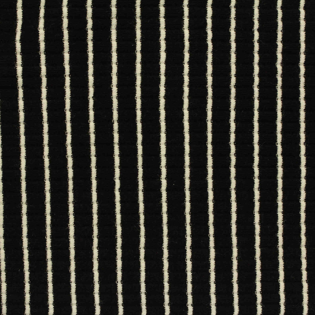 White Vertical-Stripe Rib Knit, Viscose