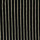 White Vertical-Stripe Rib Knit, Viscose