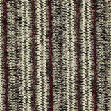Dark Red Vertical-Stripe Chunky Knit, Poly-Viscose — texture