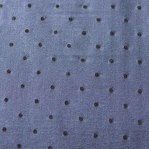 Dark Grey Dots Jersey Knit, Viscose