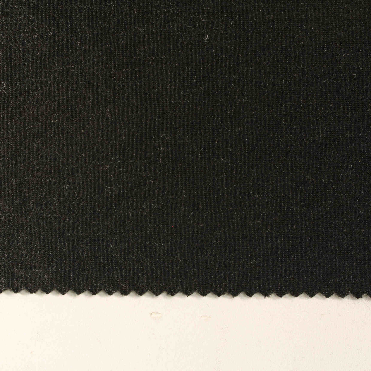 Black Ribbed Rib Knit, Poly-Viscose