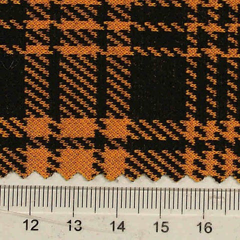 Black Plaid Jacquard, Polyester, 260 gsm, 160 cm, ref EF-207508