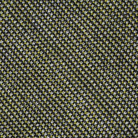 Black Geometric Bouclé, Poly-Viscose
