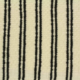 Black Vertical-Stripe Crepe, Viscose