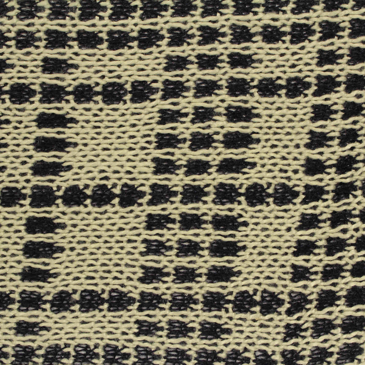 Black Textured-Square Chunky Knit, Polyester