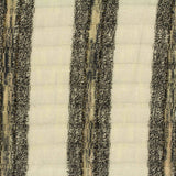 Cream Stripes Rib Knit, Poly-Viscose