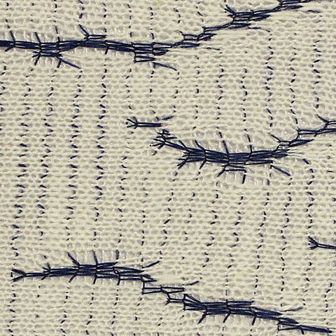 Beige Horizontal-Line Jacquard, Poly-Cotton