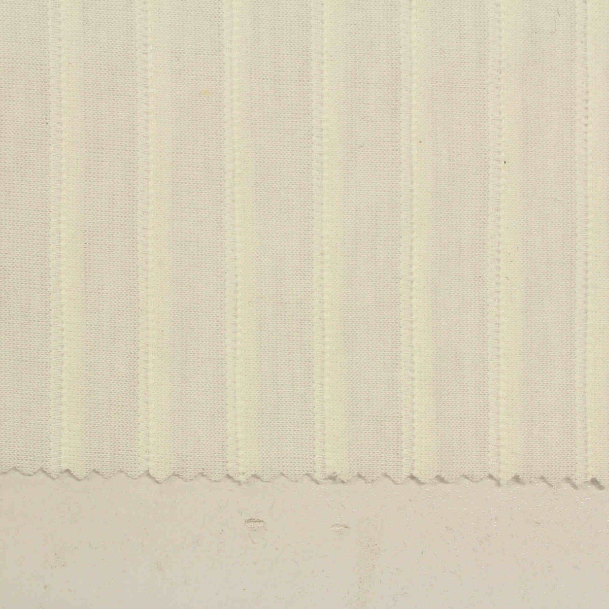 Cream Vertical-Stripe Jacquard, Polyester, 190 gsm