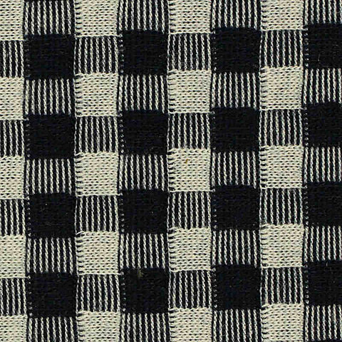 Black Check Jacquard, Poly-Viscose, 223 gsm