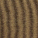 Brown Vertical-Stripe Rib Knit, Cotton-Poly