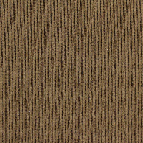 Brown Vertical-Stripe Rib Knit, Cotton-Poly