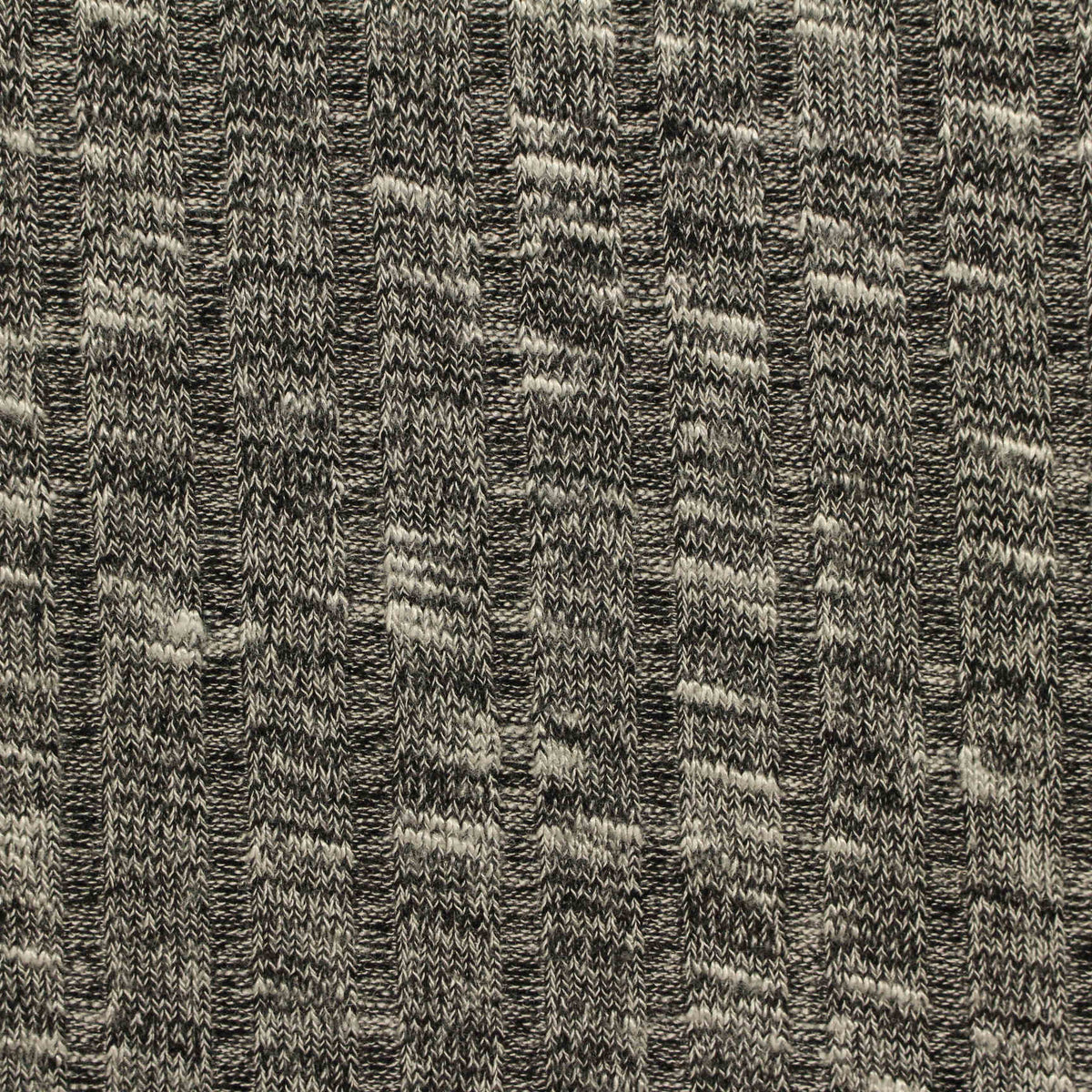 Light Grey Marl Rib Knit, Poly-Viscose, 210 gsm