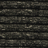 Black Marled-Stripe Rib Knit, Poly-Viscose