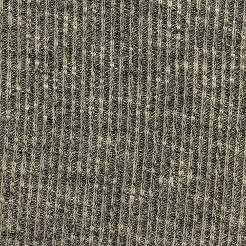 Light Grey Stripe Rib Knit, Viscose-Poly
